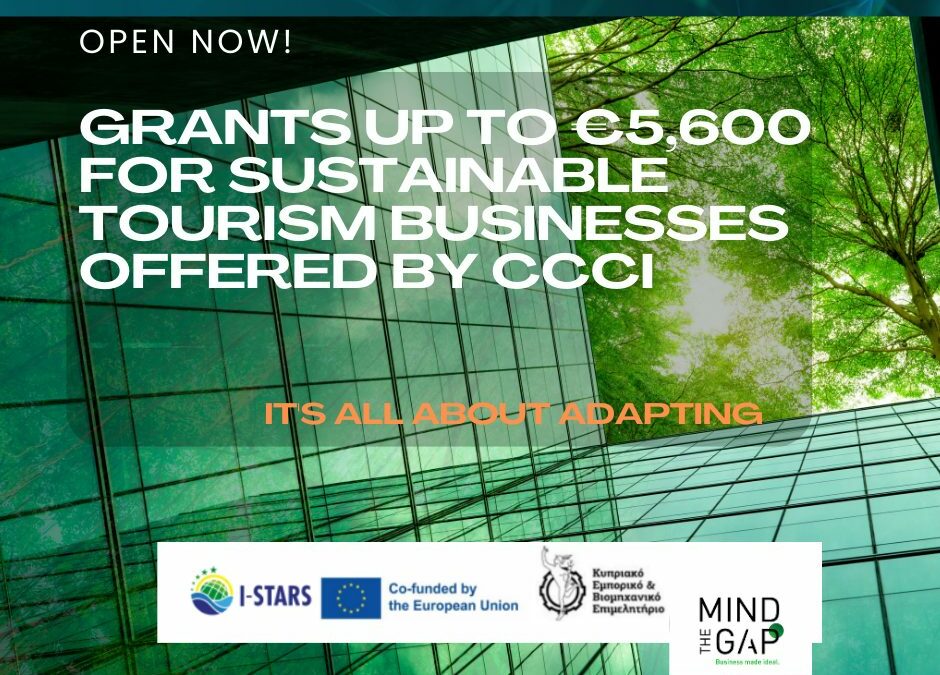Grants for Tourism Businesses |up to €5,600 for sustainable tourism businesses offered by CCCI